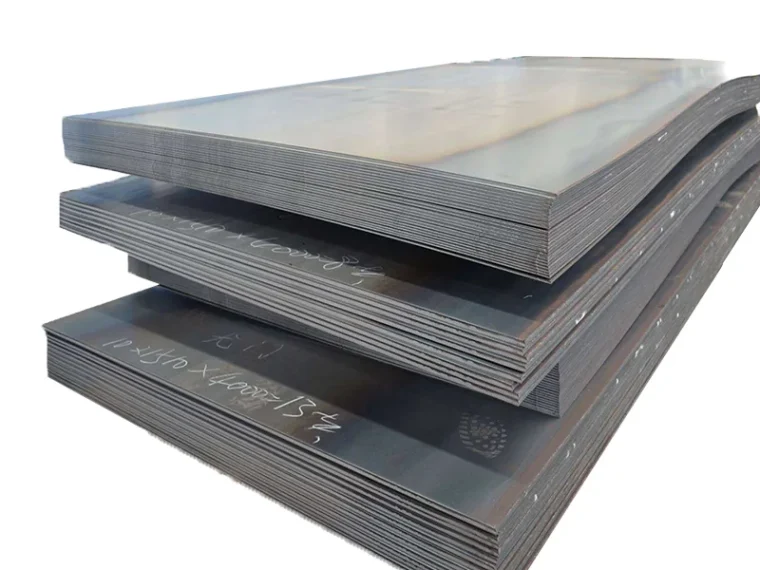 Stacked carbon steel plates
