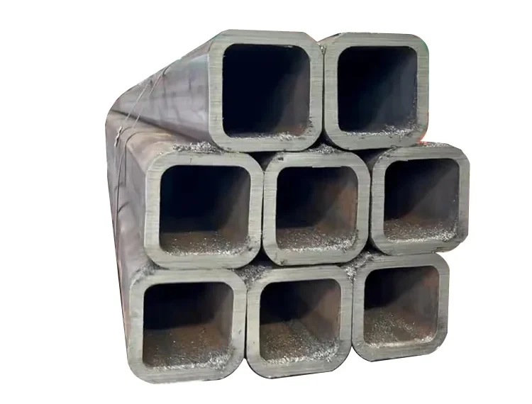Carbon steel square tubes stacked together