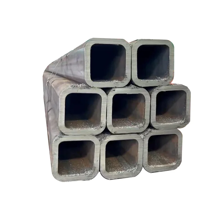 Carbon steel square tubes stacked together