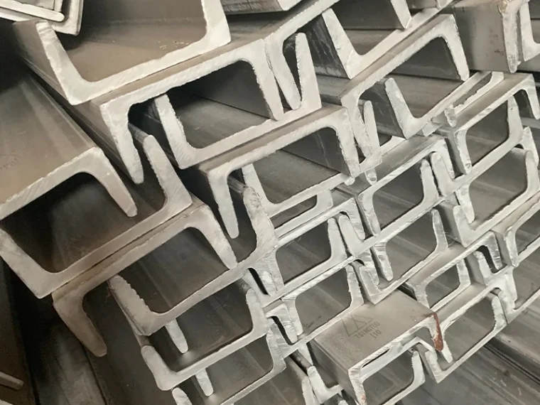 Stainless steel channel sections in multiple sizes