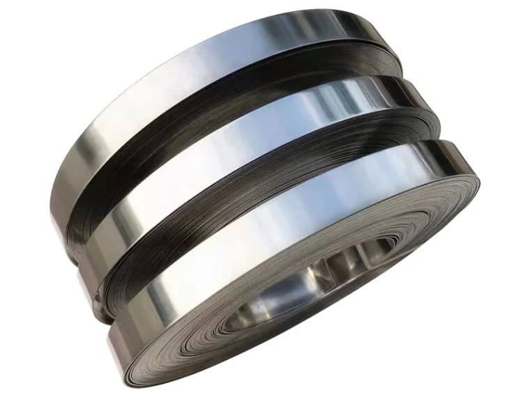 Narrow stainless steel strip coils