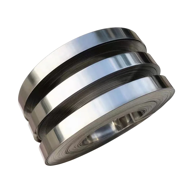 Narrow stainless steel strip coils